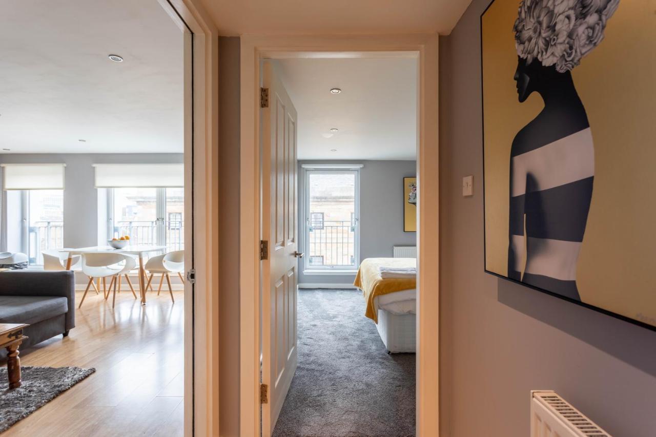 Merchant City Modern 1 Bed Executive Flat Glasgow Bagian luar foto