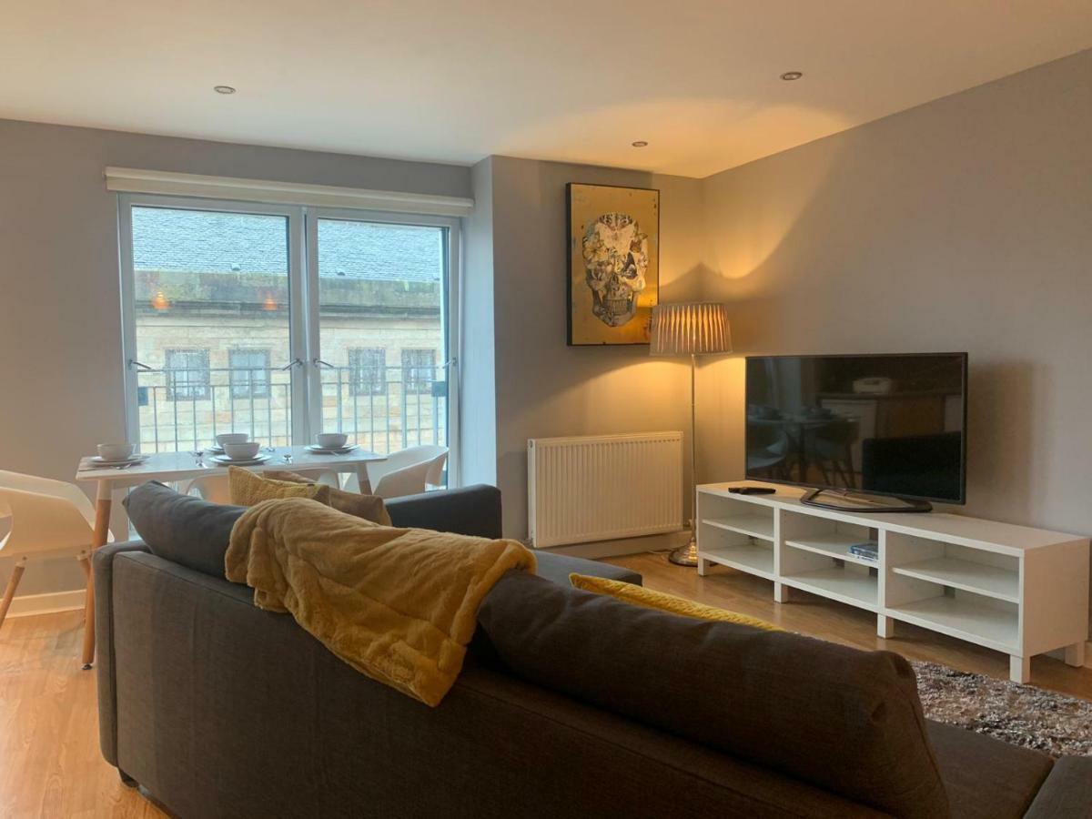 Merchant City Modern 1 Bed Executive Flat Glasgow Bagian luar foto